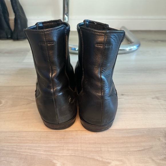 Tiger of Sweden Square Toe Black Leather Men's Boots - Picture 4 of 4